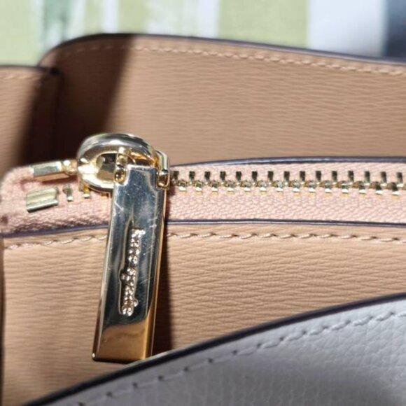 Kate Spade Phoebe Medium Top Handle Satchel In Meringue(White) Turnlock Closure - Picture 10 of 14